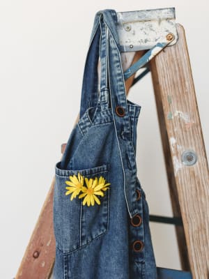 High Hopes Slouchy Denim Overalls - Blue XL / Blue