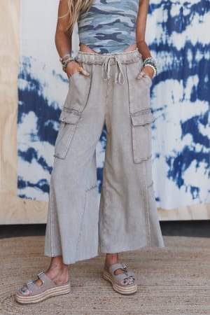 Game On Cargo Wide Leg Pant: undefined