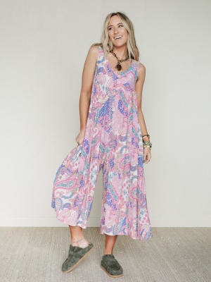 Leona Paisley Print Jumpsuit: undefined