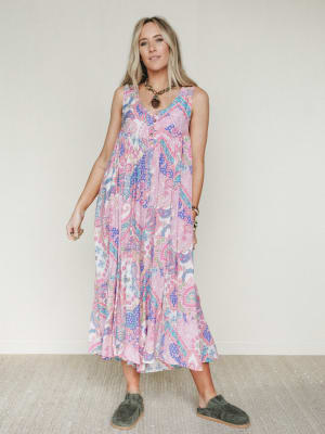 Leona Paisley Print Jumpsuit - Pink L / Pink