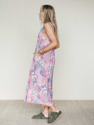 Leona Paisley Print Jumpsuit - Pink L / Pink