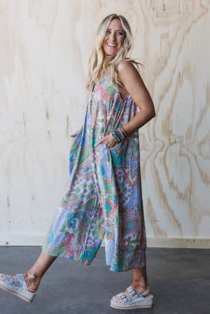 leona-paisley-print-jumpsuit-lime/Green