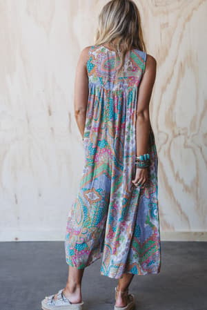 leona-paisley-print-jumpsuit-lime/Green