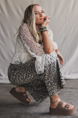 Roaming Leopard Print Pants: undefined