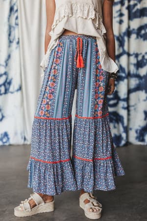 kate-printed-wide-leg-pants-blue/Blue