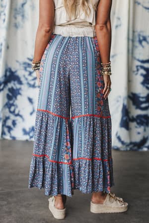 kate-printed-wide-leg-pants-blue/Blue
