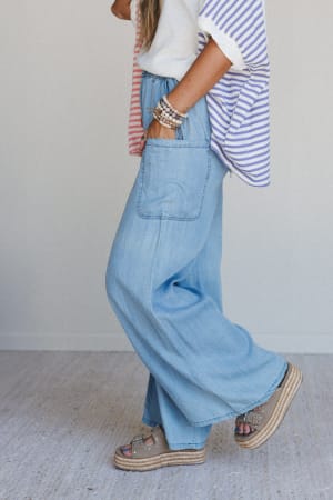 Beyond Love Wide Leg Jeans: undefined