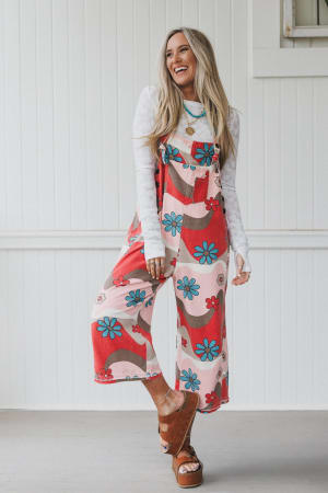 High Hopes Slouchy Denim Overalls: undefined