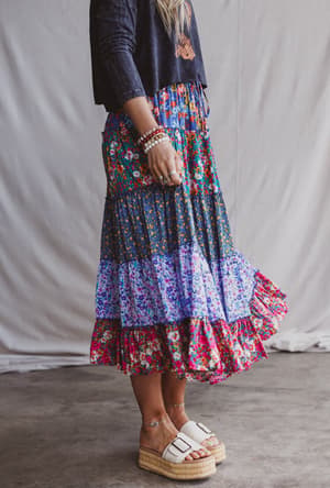 tatjana-printed-maxi-skirt-blue/Blue