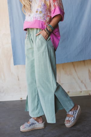 Dream Awake Wide Leg Pants: undefined