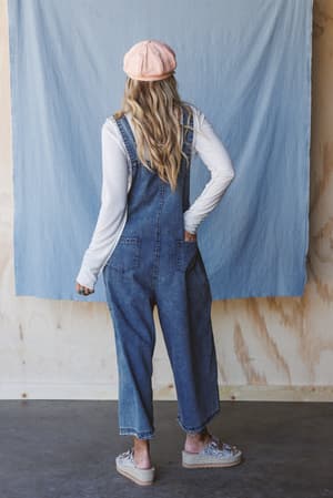 high-hopes-flower-patch-overalls-dark-denim/Blue