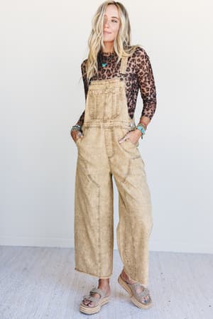 Chasing Horizons Flower Pattern Overalls: undefined