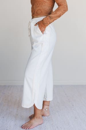 So Comfy Denim Wide Leg Pants: undefined