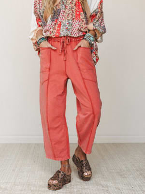 Magnolia Barrel Pants - Brick S / Brick