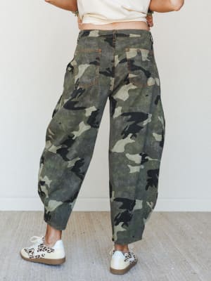 Sun Trails Camo Pants - Olive Grey L / Olive Grey