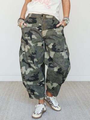 Sun Trails Camo Pants - Olive Grey L / Olive Grey