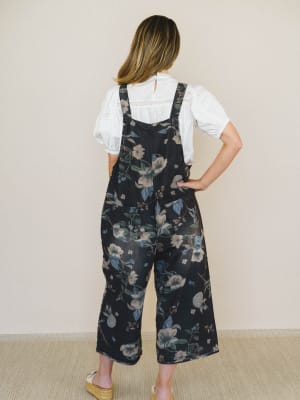 High Hopes Slouchy Denim Overalls - Black Denim L / Black Denim