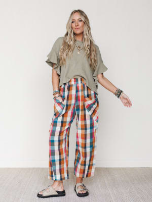 Wild Roams Pants
- Rose Teal L / Rose Teal