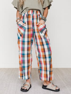Wild Roams Pants
- Rose Teal L / Rose Teal