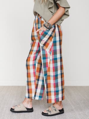 Wild Roams Pants
- Rose Teal L / Rose Teal