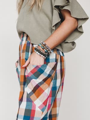 Wild Roams Pants
- Rose Teal L / Rose Teal