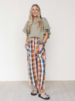 Wild Roams Pants
 - Rose Teal L / Rose Teal