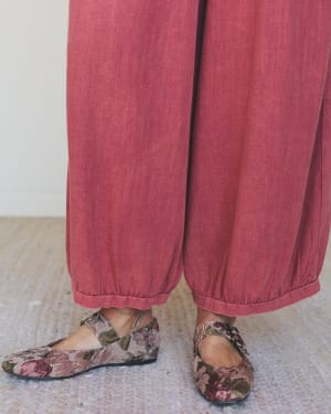 Pure Soul Linen Pants - Boho Red L / Boho Red
