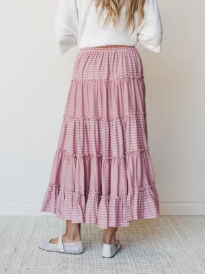 Twirling Affairs Maxi Skirt - Pink M / Pink