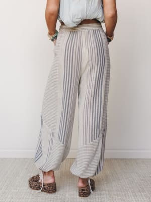 Solana Stripe Pants - Faded Sage S / Faded Sage