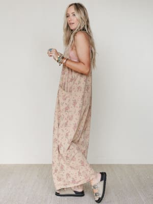 Frills and Frolic Jumpsuit - Khaki L / Khaki