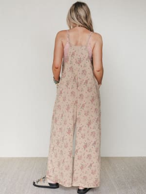 Frills and Frolic Jumpsuit - Khaki L / Khaki