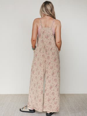 Frills and Frolic Jumpsuit - Khaki L / Khaki