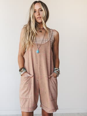 Calla Bloom Romper - Almond S / Almond