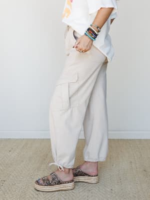 Soft Comfort Pants - Ecru