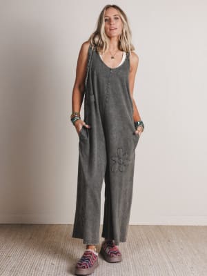 Everyday Magic Flower Patch Jumpsuit: undefined