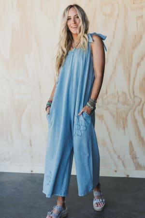 Everyday Magic Flower Patch Jumpsuit: undefined