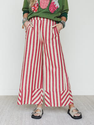 Star of the Sun Striped Pants: undefined