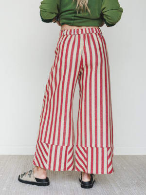 Star of the Sun Striped Pants
- Red L / Red