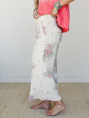 Moon Petals Pants - Natural
