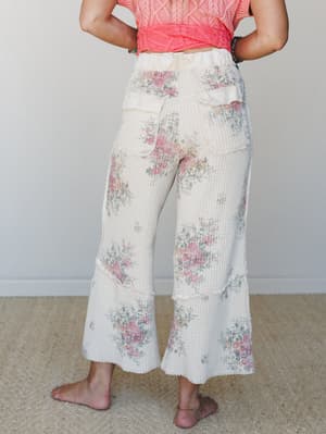 Moon Petals Pants - Natural