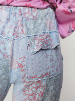 Spring Flower Pants - Peri Blue L / Peri Blue