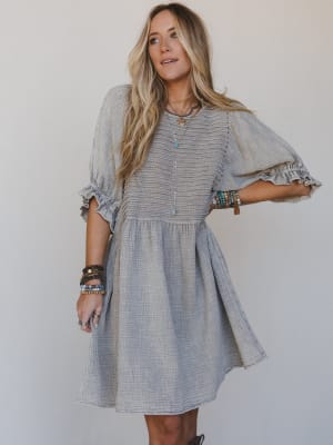 quinn-puff-sleeve-mini-dress-ash/Ash