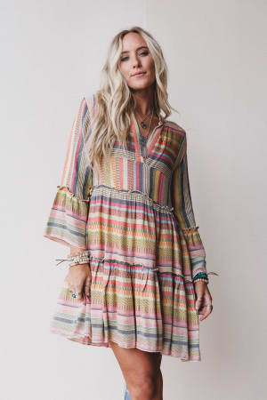 Keepsake Striped Dress: undefined