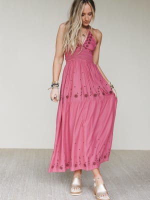 Catalina Dress - Pink L / Pink
