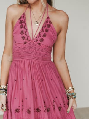 Catalina Dress - Pink L / Pink