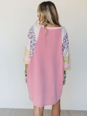 Endlessly Yours Terry Knit Dress - Rose L / Pink