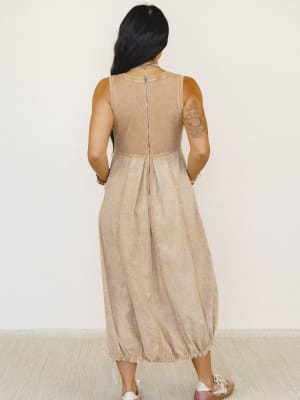 Jungle Beat Cargo Maxi Dress - Toast L / Toast