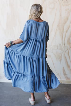 fiona-tiered-maxi-dress-light-denim/Blue