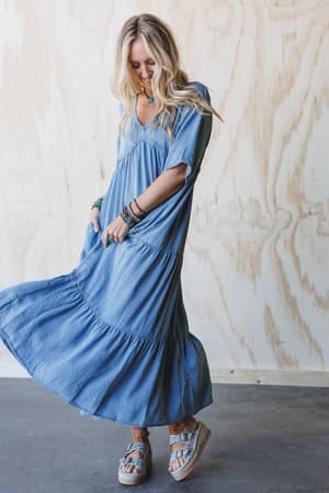fiona-tiered-maxi-dress-light-denim/Blue
