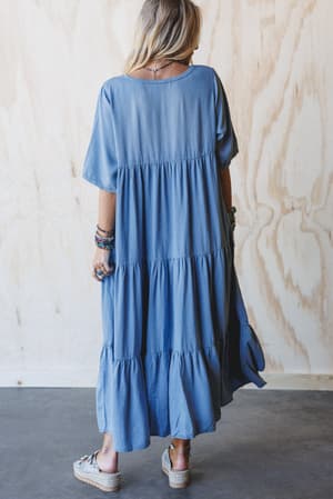 fiona-tiered-maxi-dress-light-denim/Blue